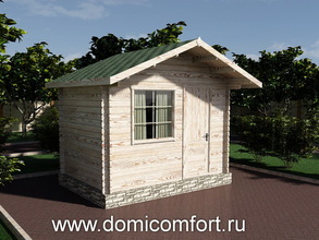 Хозблок из бруса 3х2