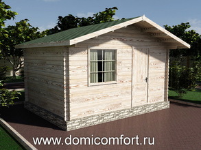 Хозблок из 45мм бруса 4х3