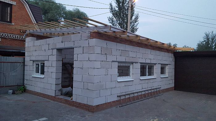 строительство бани из пеноблоков